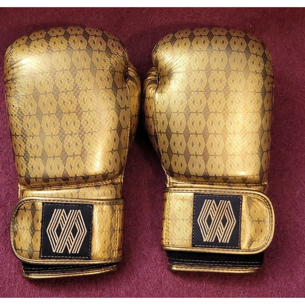 Floyd Mayweather Gold Fitness Boxing Gloves Small Medium AS IS